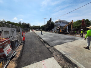 Asphalt restoration on Bayshore Boulevard. March 2023